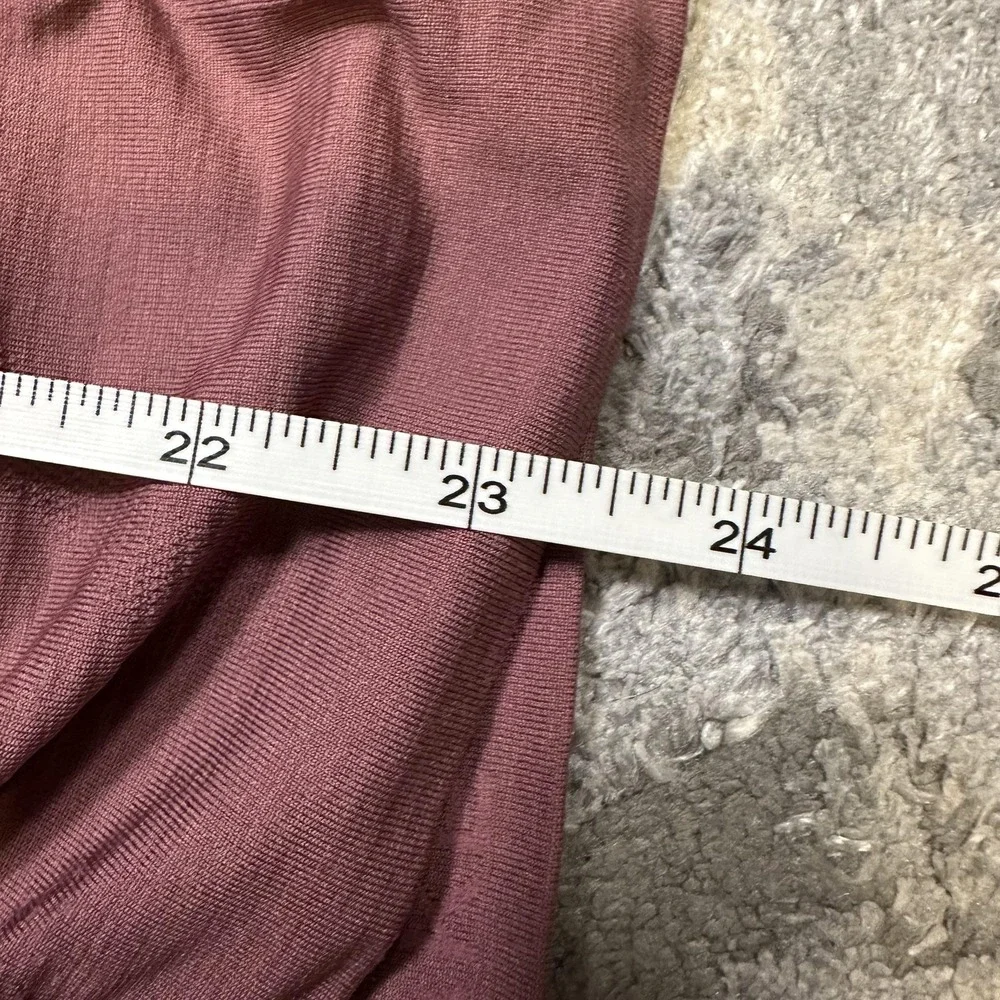 Lululemon Shirt Womens 4 Pink For the Sweat Long Sleeve‎ Ruched Yoga Athletic